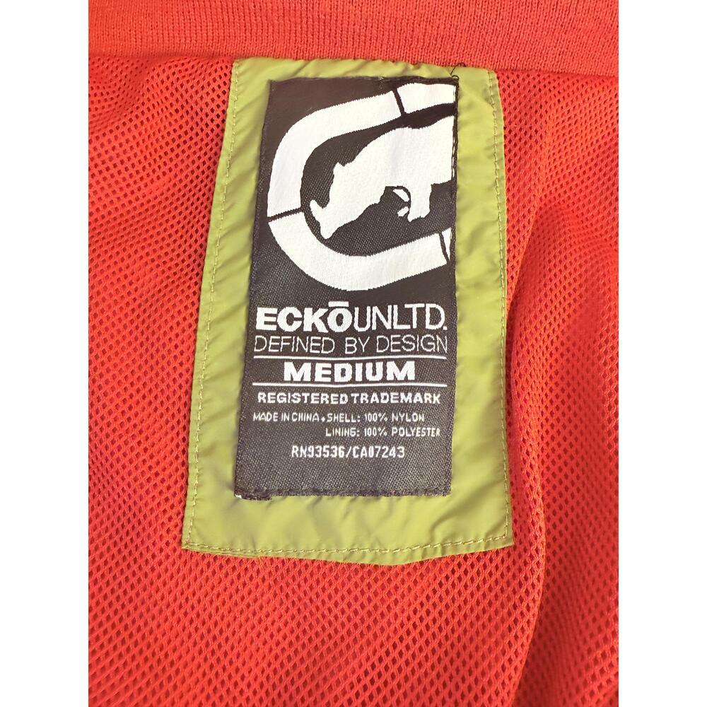 Ecko Unlimited Womens Red Front Zipper Multiple Pockets Windbreaker Jacket M - Picture 9 of 15